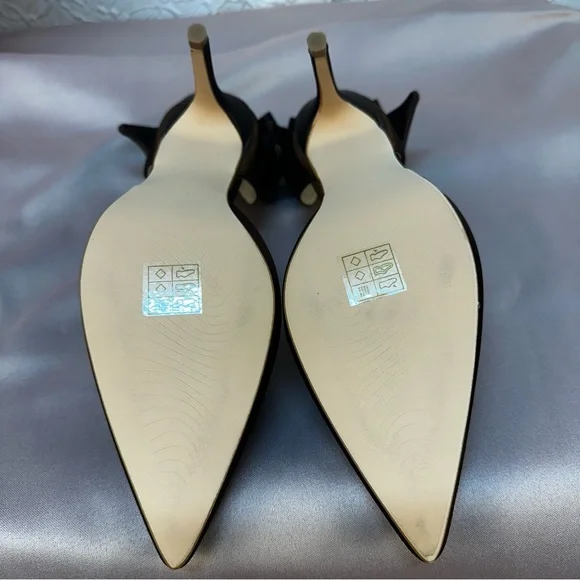 Allegra K- Women’s Satin Pointed Toe (detachable 🎀)Heels (9)‼️NIB‼️🤎 - Picture 7 of 12